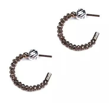 Серьги Sugar SG01020-KORICHNEVYJ-METALLIK