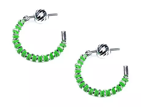 Серьги Sugar SG01020-ZELENYJ
