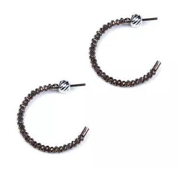 Серьги Sugar SG01030-KORICHNEVYJ-METALLIK