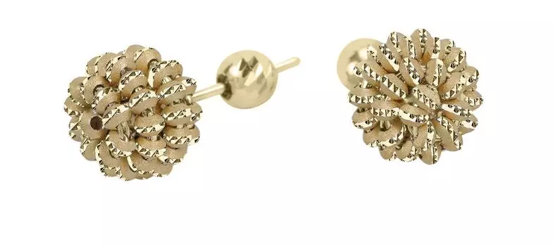 Серьги Sugar SG01101-ZHELTOE-ZOLOTO-METALLIK