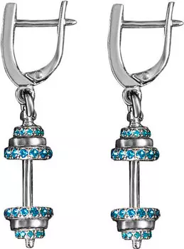 Серьги Специальное предложение 361411-blue-sw