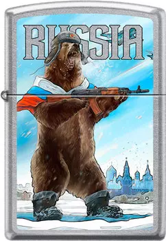Зажигалки Zippo Z_207-RUSSIAN-BEAR