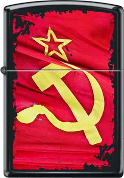 Зажигалки Zippo Z_218-Soviet-Flag-Sickle