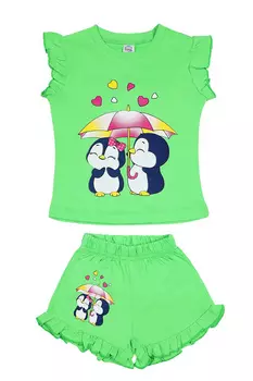 Майка для девочки салатовая