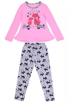 Комплект для девочки с кошкой