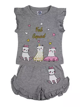 Бриджи для девочки светло-серые