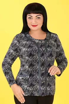 Блузка-двойка синяя