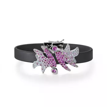 Браслет с 154 бриллиантами белое золото 585