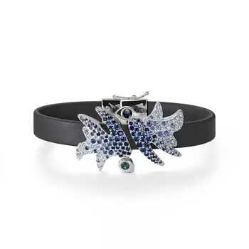 Браслет с 154 бриллиантами белое золото 585