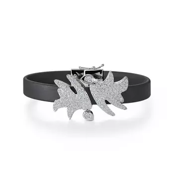 Браслет с 154 бриллиантами белое золото 585