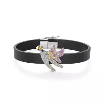 Браслет с 77 бриллиантами белое золото 585