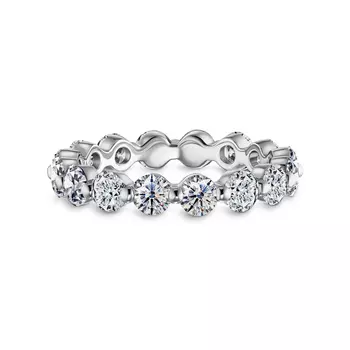 Кольцо с 16 бриллиантами белое золото 585