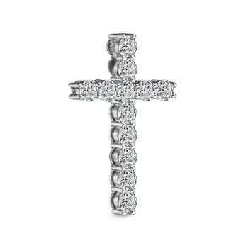 Подвеска с 12 бриллиантами белое золото 585