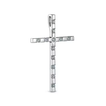 Подвеска с 12 бриллиантами белое золото 585