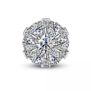 Подвеска с 13 бриллиантами белое золото 585