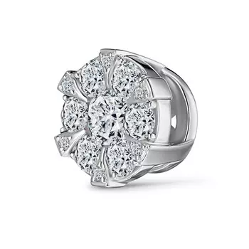 Подвеска с 13 бриллиантами белое золото 585