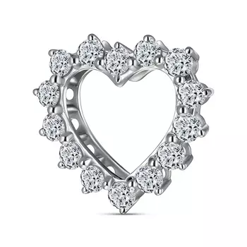 Подвеска с 14 бриллиантами белое золото 585