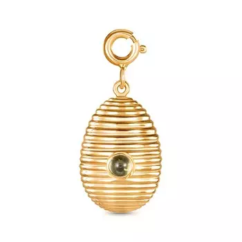 Подвеска с 1 бриллиантом желтое золото 585