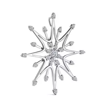 Подвеска с 29 бриллиантами белое золото 585