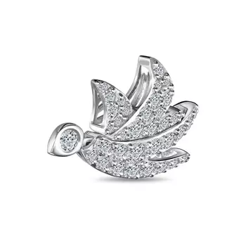 Подвеска с 36 бриллиантами белое золото 585