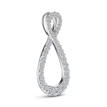 Подвеска с 37 бриллиантами белое золото 585