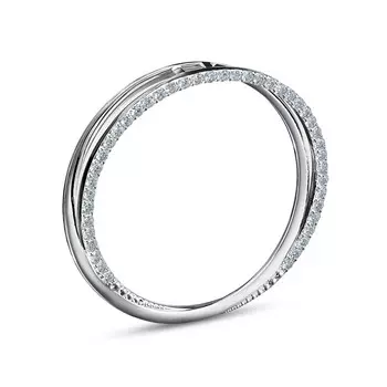 Подвеска с 43 бриллиантами белое золото 585