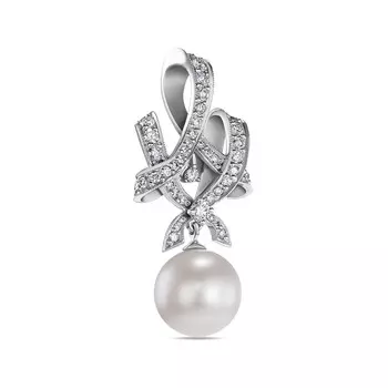 Подвеска с 44 бриллиантами белое золото 585