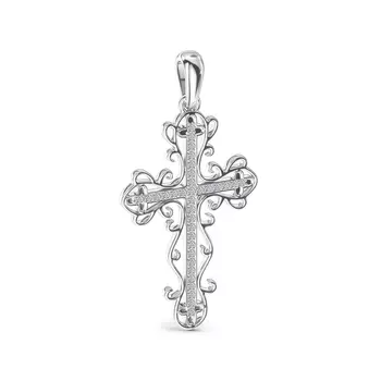 Подвеска с 46 бриллиантами белое золото 585