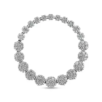 Подвеска с 88 бриллиантами белое золото 585