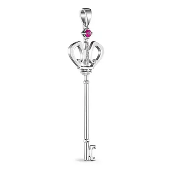 Подвеска с 8 бриллиантами белое золото 585