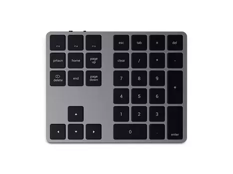 Беспроводной цифровой блок клавиатуры Satechi Aluminum Extended Keypad , Bluetooth, Серый ST-XLABKM