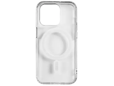 Чехол-накладка Red Line iBox Case MagSafe для смартфона iPhone 14 Pro, Пластик/Силиконовые края, Прозрачный УТ000032408