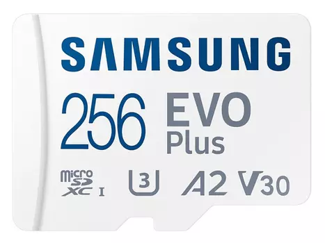 Карта памяти Samsung microSDXC 256GB EVO PLUS Class 10 UHS-I, U3 + SD адаптер MB-MC256KA/KR