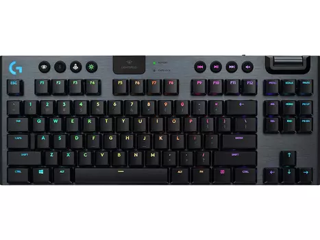 Клавиатура беспроводная механическая Logitech G915 TKL, GL Clicky, Bluetooth/Wireless/USB, Черный 920-009536