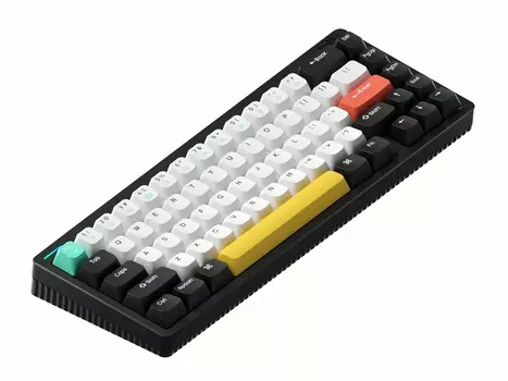 Клавиатура беспроводная механическая Nuphy Halo65, Gateron G Pro 2.0, Night Breeze Switch, Bluetooth, RGB подсветка, 4000мАч, Черный Halo65-RU-B-13