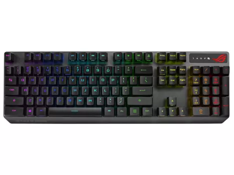 Клавиатура проводная ASUS ROG Strix Scope (RX RED switches) USB, RGB подсветка, Черный, 90MP0240-BKRA00