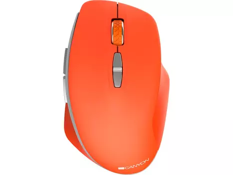 Мышь беспроводная Canyon MW-21, 1600dpi, Wireless, Оранжевый/Красный CNS-CMSW21R