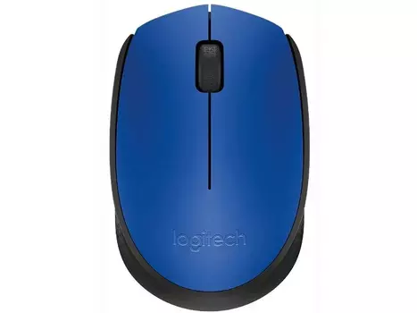 Мышь беспроводная Logitech M170, 1000dpi, Wireless, Синий/Черный, 910-004647