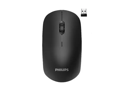 Мышь беспроводная Philips M221, 1600dpi, Wireless/USB, Черный SPK7221