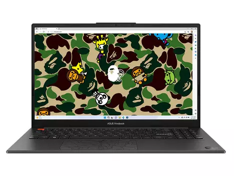 Ноутбук ASUS VivoBook S 15 OLED BAPE Edition K5504VA-MA343W 90NB0ZK5-M00L10 (15.6", Core i9 13900H, 16Gb/ SSD 1024Gb, Iris Xe Graphics eligible) Черный