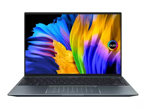 Ноутбук ASUS Zenbook 14X OLED UX5401ZA-KN195 90NB0WM1-M00A70 (14", Core i7 12700H, 16Gb/ SSD 512Gb, Iris Xe Graphics eligible) Серый