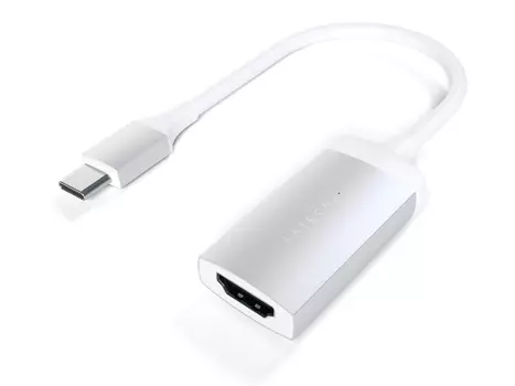 Переходник (адаптер) Satechi Type-C to HDMI, Поддержка 4K/60Hz, Серебристый ST-TC4KHAS