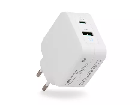Сетевое зарядное устройство TopON GaN 65W USB, USB Type-C, Power Delivery, Quick Charge 4.0, Белый TOP-GaN-65W Белый