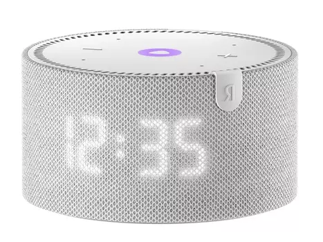Умная колонка Яндекс.Станция Мини c Алисой (с часами), Bluetooth, Wi-Fi, 10Вт, Серый, YNDX-00020G