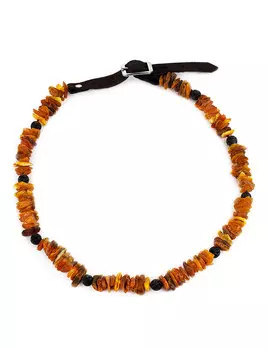 Антиблошиный ошейник для собак из натурального янтаря