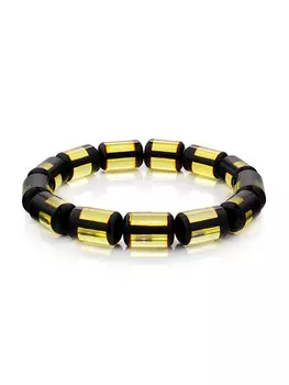 Браслет из балтийского янтаря «Карамель»