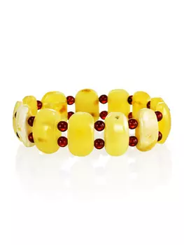 Браслет из натурального цельного янтаря