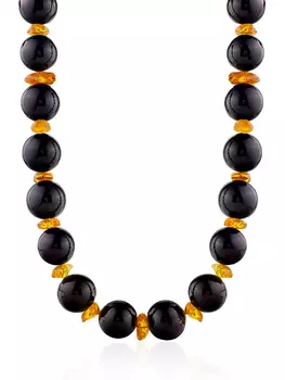 Бусы «Анжелика» из натурального формованного и цельного балтийского янтаря