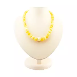 Бусы из натурального медового янтаря «Кусанка крупная»