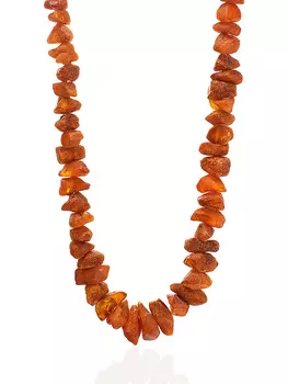 Бусы из натурального янтаря «Лечебная крупная галька»